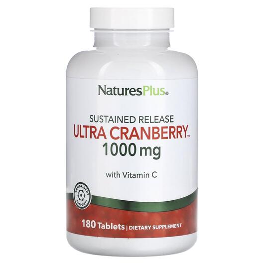 Основное фото товара Клюква, Sustained Release Ultra Cranberry 1000 mg, 180 таблеток