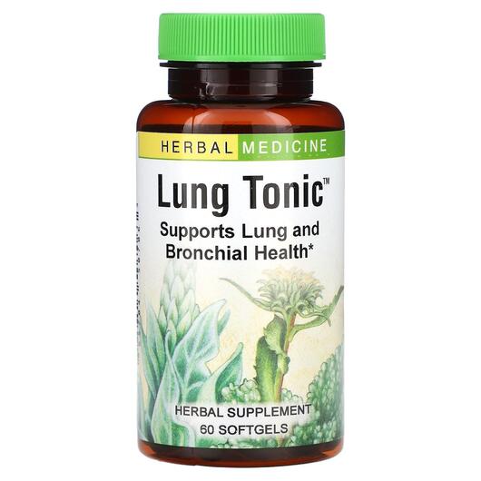 Основное фото товара Поддержка органов дыхания, Lung Tonic, 60 Fast-Acting Softgels