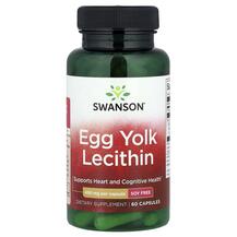 Egg Yolk Lecithin 450 mg Лецитин Swanson 60 капсул