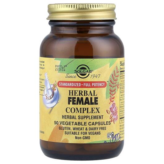 Основне фото товара Herbal Female Complex, Трав'яний комплекс для жінок, 50 капс