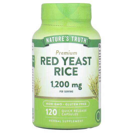 Основное фото товара Красный дрожжевой рис, Red Yeast Rice 1200 mg, 120 капсул