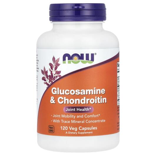 Основное фото товара NOW, Глюкозамин и Хондроитин, Glucosamine Chondroitin, 120 капсул
