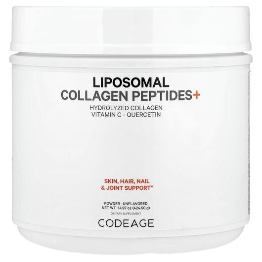 Основное фото товара Коллагеновые пептиды, Liposomal Collagen Peptides+, 424.50 г