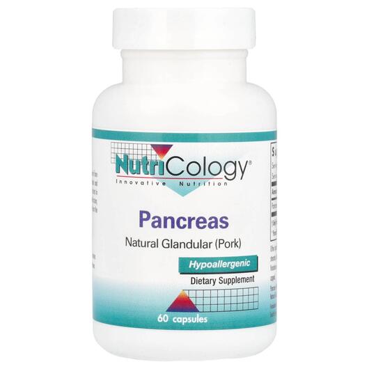 Основное фото товара Pancreas Natural Glandular Pork, Поддержка поджелудочной, 60 капс