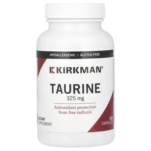 Основное фото товара Kirkman, L-Таурин, L-Taurine 325 mg, 250 капсул