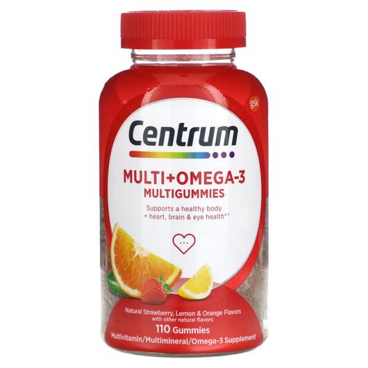 Основное фото товара Centrum, Мультивитамины, Multi + Omega-3, 110 таблеток
