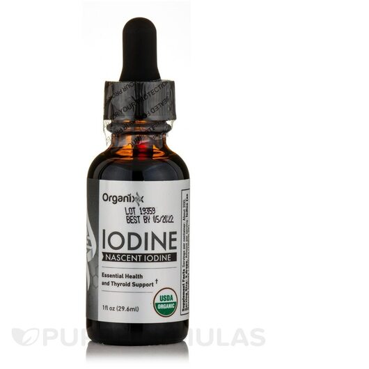 Основне фото товара Organixx, Iodine, Йод, 29.6 мл