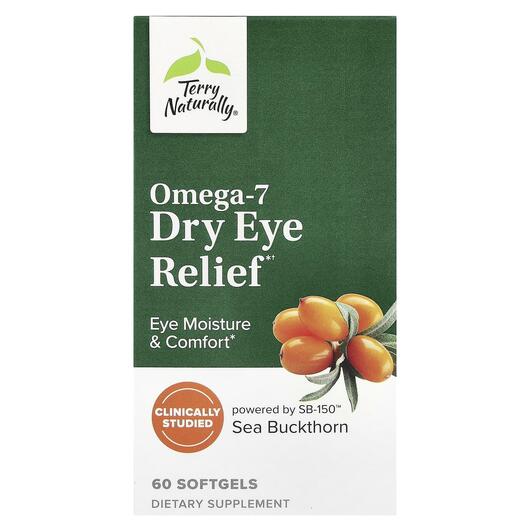 Основное фото товара Terry Naturally, Омега 7, Omega-7 Dry Eye Relief, 60 капсул