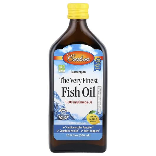 Основное фото товара Carlson, Омега 3, Norwegian Fish Oil, 500 мл