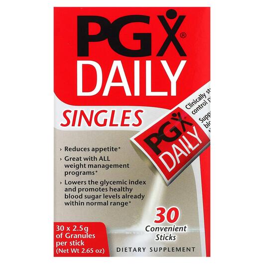 Основное фото товара PGX Daily Singles Unflavored Granules, Поддержка уровня сахара, 3