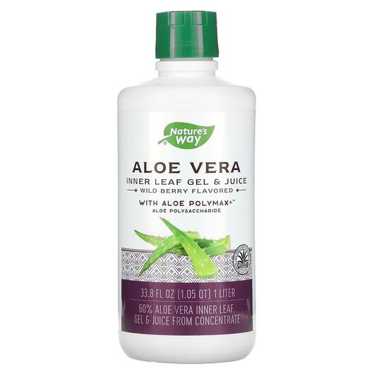Основное фото товара Nature's Way, Алоэ вера, Aloe Vera Inner Leaf Gel & Juic
