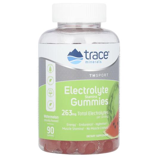 Основное фото товара TM Sport Electrolyte Stamina Gummies Watermelon, Электролиты, 90 