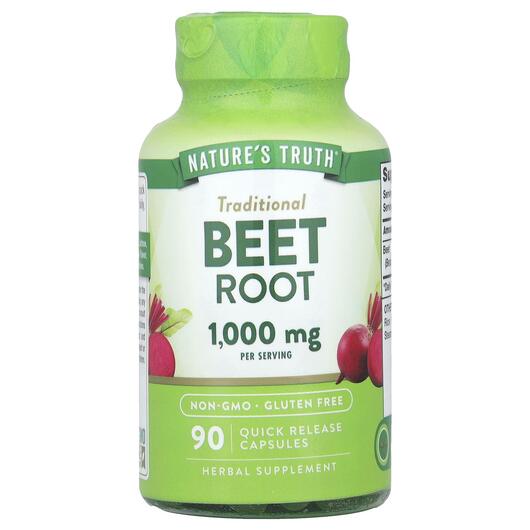 Основное фото товара Nature's Truth, Красная свекла, Beet Root, 90 капсул
