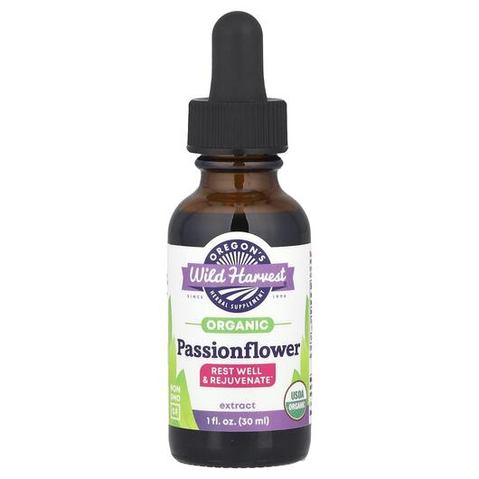 Основное фото товара Пассифлора, Organic Passionflower Extract, 30 мл