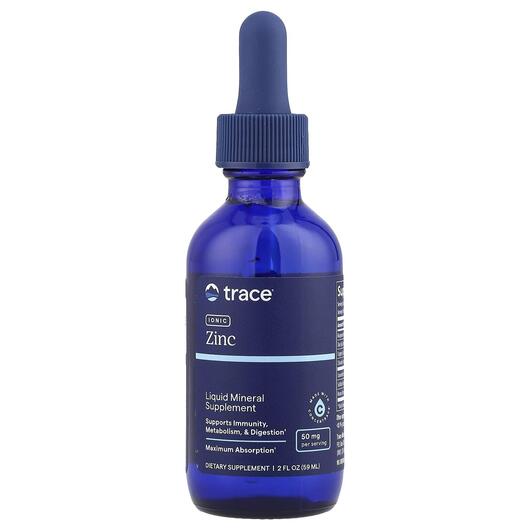 Основное фото товара Trace, Ионный Цинк 50 мг, Ionic Zinc 50 mg, 59 мл