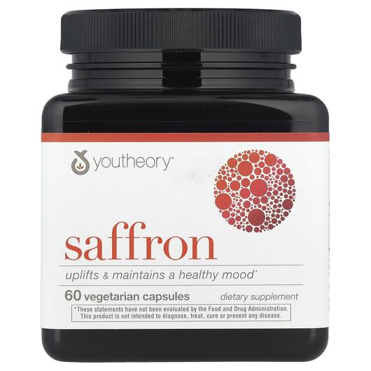 Основное фото товара Youtheory, Шафран, Saffron, 60 капсул
