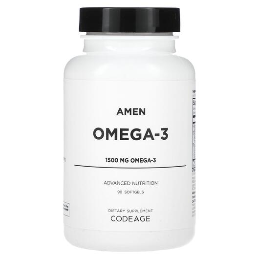 Основное фото товара CodeAge, Омега 3, Amen Omega-3 1.500 mg, 90 капсул