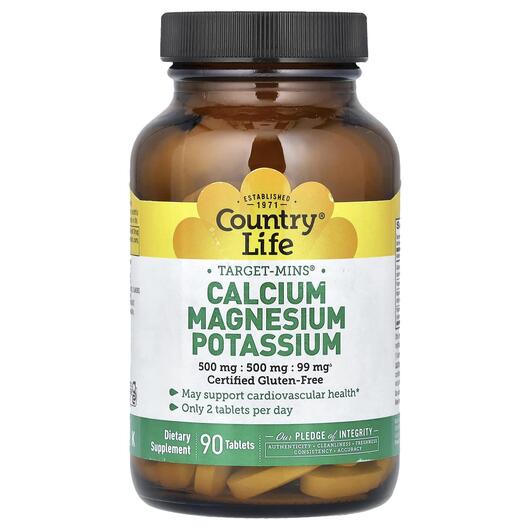 Основное фото товара Target-Mins Calcium Magnesium Potassium, Кальций Магний Калий, 90