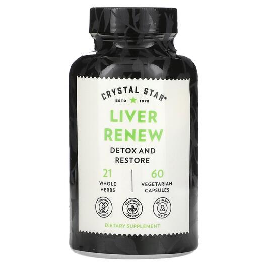 Основное фото товара Crystal Star, Поддержка Печени, Liver Renew, 60 капсул