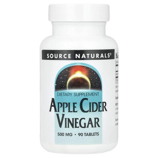 Основное фото товара Яблочный уксус, Apple Cider Vinegar 500 mg, 90 таблеток