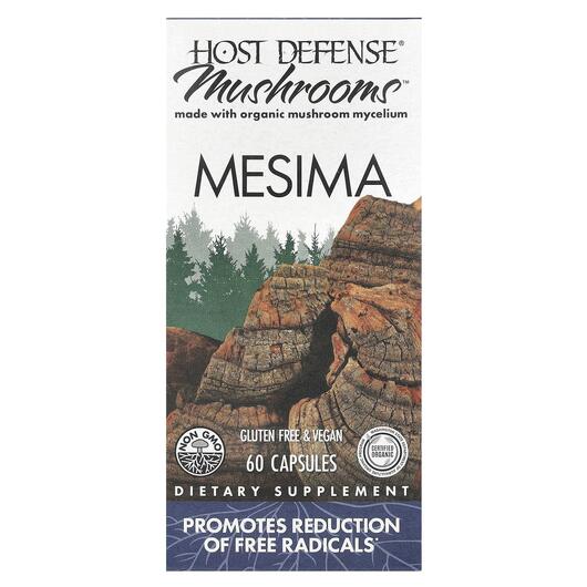 Основное фото товара Host Defense Mushrooms, Грибы Мезима, Mesima, 60 капсул