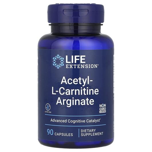 Основное фото товара Ацетил L-карнитин Аргинат, Acetyl-L-Carnitine Arginate, 90 капсул