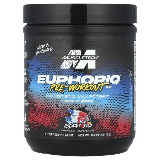 Основное фото товара EuphoriQ Pre-Workout V2 Rocket Pop, Предтренировочный комплекс, 4