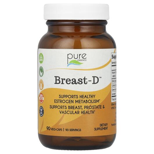 Основное фото товара Pure Essence, Поддержка здоровья груди, Breast-D, 90 капсул