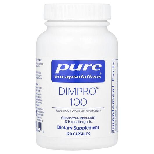 Основное фото товара Pure Encapsulations, Дииндолилметан, DIM-PRO 100, 120 капсул