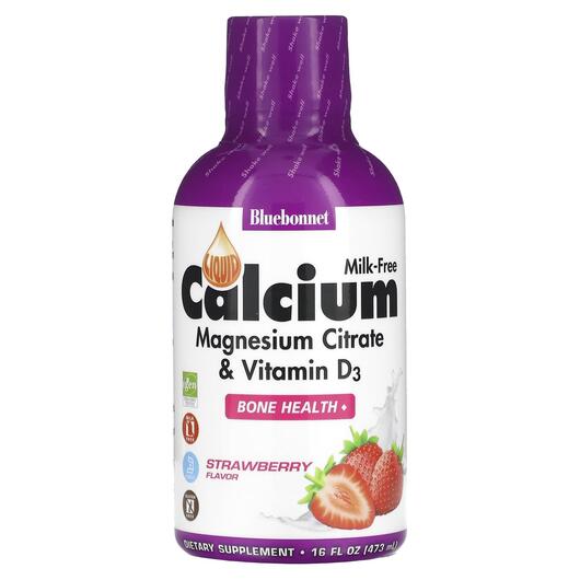 Основное фото товара Жидкий Кальций Магний D3, Liquid Calcium Magnesium, 472 мл