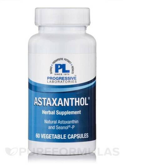 Основное фото товара Progressive Labs, Астаксантин, Astaxanthol, 60 капсул