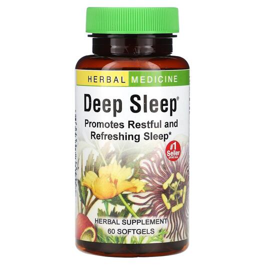 Основное фото товара Herbs Etc., Поддержка сна, Deep Sleep, 60 Fast-Acting Softgels