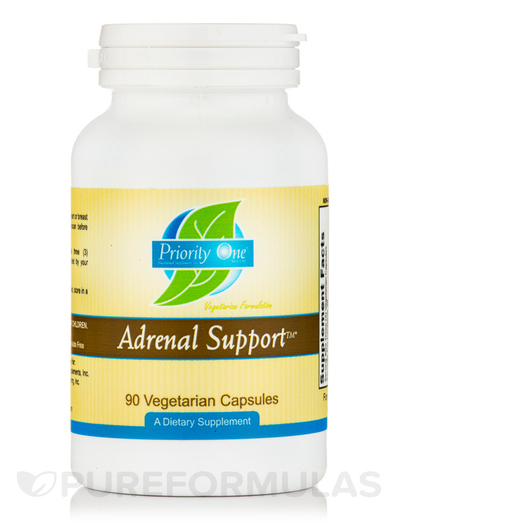 Основне фото товара Priority One, Adrenal Support, Підтримка наднирників, 90 капсул