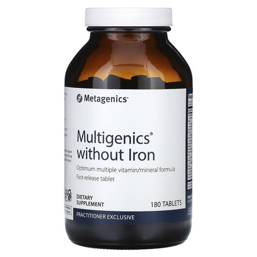 Основное фото товара Мультивитамины без Железа, Multigenics without Iron, 180 таблеток