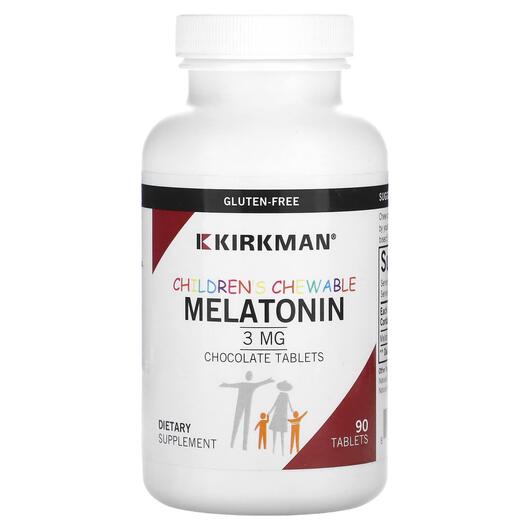 Основное фото товара Children Chewable Melatonin Chocolate 3 mg, Мелатонин, 90 таблето