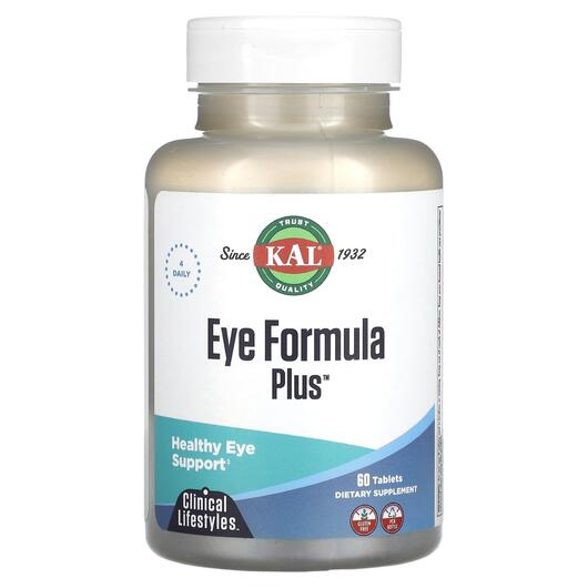 Основное фото товара Eye Formula Plus Healthy Eye, Поддержка здоровья зрения, 60 табле