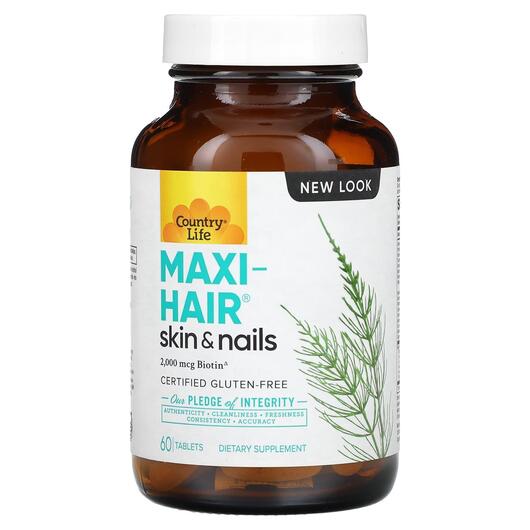 Основное фото товара Кожа ногти волосы, Maxi-Hair Skin & Nails, 60 таблеток