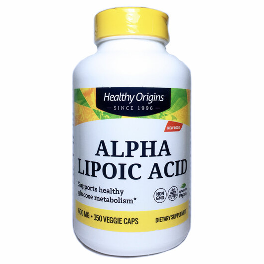 Основное фото товара Альфа-липоевая, Alpha Lipoic Acid 600 mg, 150 капсул