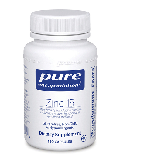 Основне фото товара Pure Encapsulations, Zinc 15, Цинк, 180 капсул