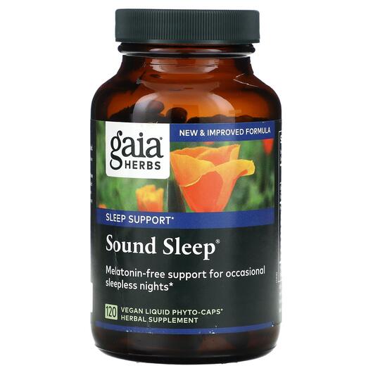 Основне фото товара Gaia Herbs, Sound Sleep, Підтримка здорового сну, 120 капсул