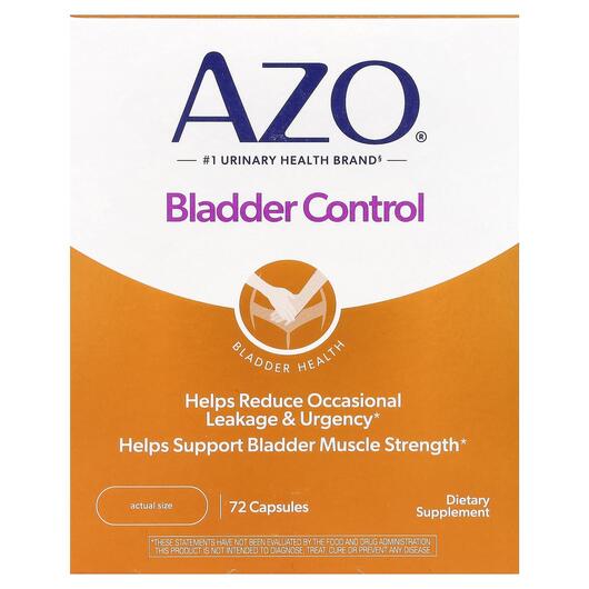 Основное фото товара Bladder Control with Go-Less, Поддержка мочевого пузыря, 72 капсу