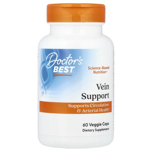 Основное фото товара Поддержка вен ног, Vein Support DiosVein & MenaQ7, 60 капсул