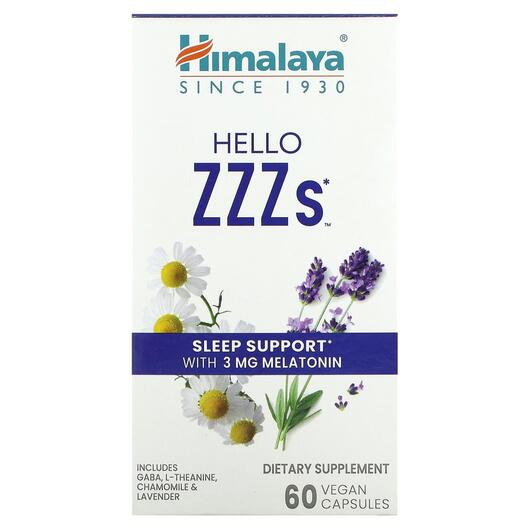 Основное фото товара Himalaya, Поддержка сна, Hello ZZZs, 60 капсул