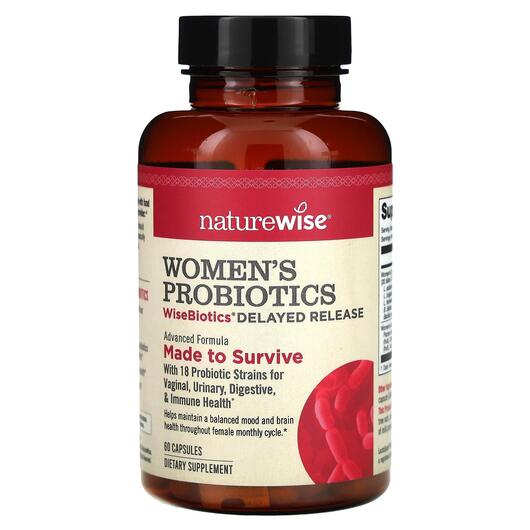 Основное фото товара Naturewise, Пробиотики, Probiotics Women's Care, 40 капсул