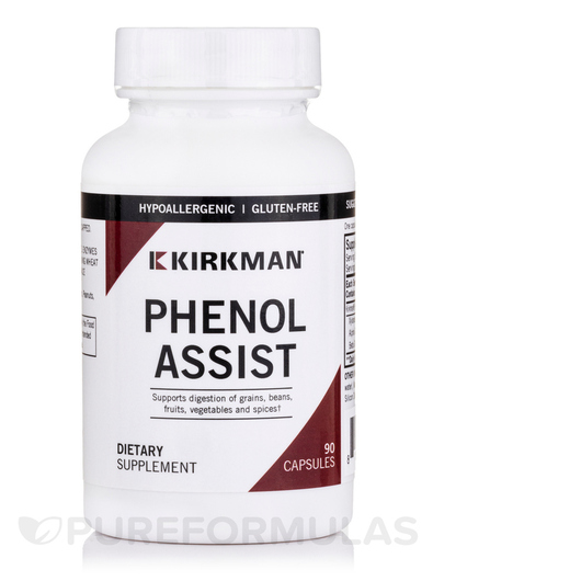 Основное фото товара Kirkman, Ферменты, Phenol Assist, 90 капсул