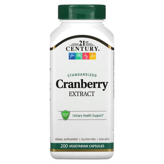 Основное фото товара 21st Century, Экстракт клюквы, Cranberry Extract, 200 капсул