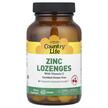 Country Life, Пастилки с Цинком, Zinc Lozenges, 60 леденцов