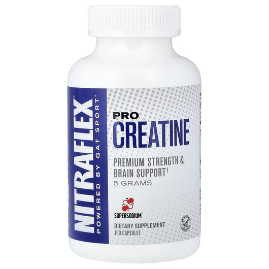 Основне фото товара Nitraflex Pro Creatine Основне фото товара GAT, Nitraflex Pro Creatine, Креатин, 180 капсул