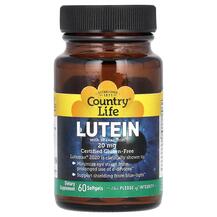Лютеїн 20 мг Lutein 20 mg Country Life 60 капсул Лютеїн 20 мг Lutein 20 mg Country Life 60 капсул