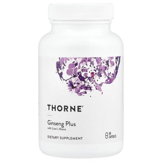Основное фото товара Корейський женьшень, Ginseng Plus with Lion's Mane, 60 капсу
